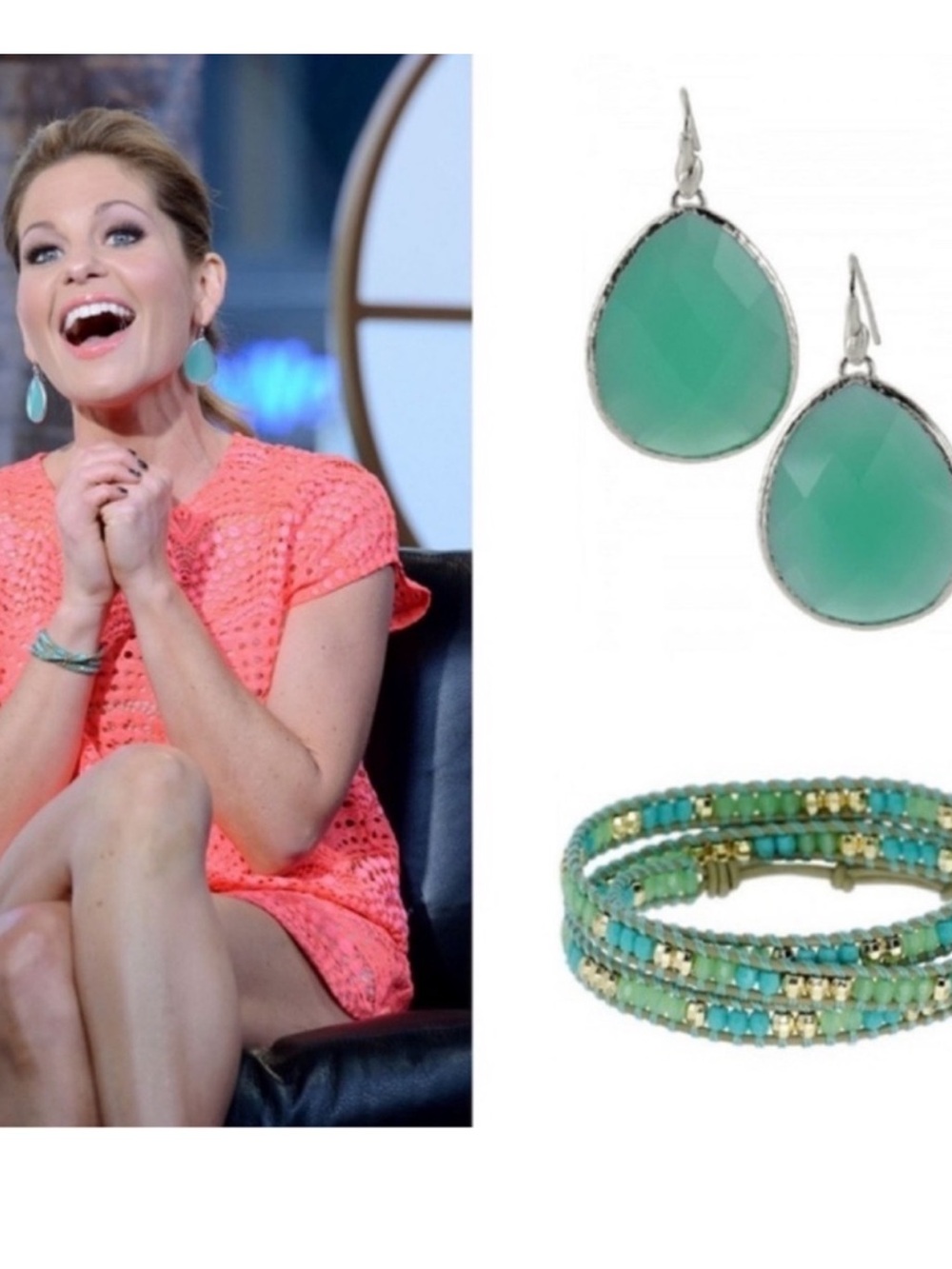Stella & Dot | Earrings | Serenity Stone Drops | Aqua - Picture 6 of 8
